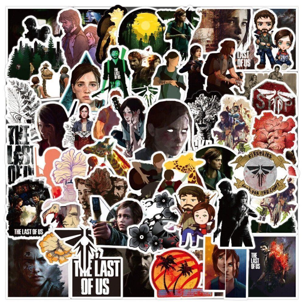 50 Last of Us Stickers - Vinyl Decals Popular Game